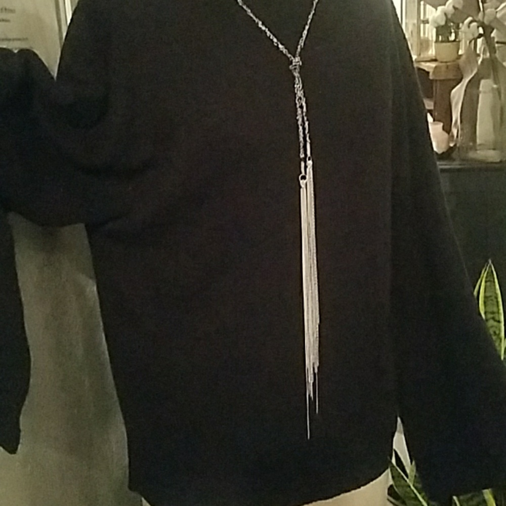 Black sweater.